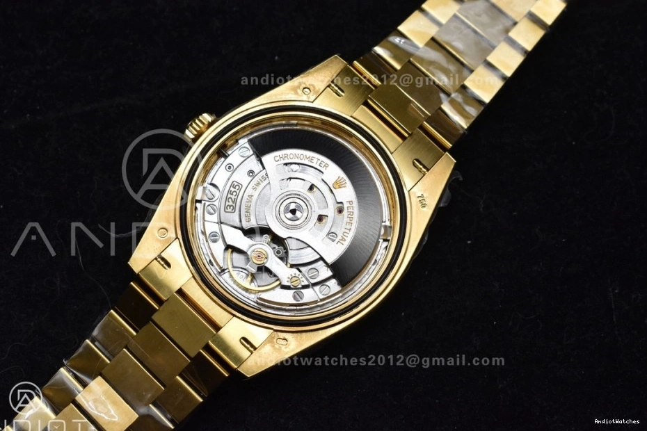On VR3255 Dial YG Edition Sustainable 228238 654 Best 40 Bracelet Date ARF Crystal Weight) 1:1 President (Gain Gold Day 0415
